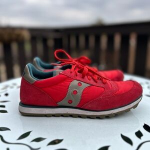 Saucony Red and Gray Women's Sneakers